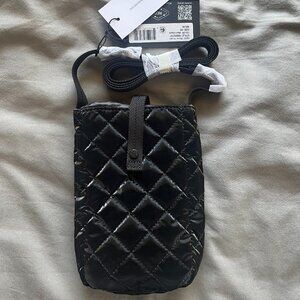 BNWT MZ Wallace Phone Holder in Black Liquid
